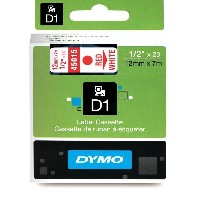 Dymo Original DirectLabel-Etiketten rot auf weiss 45015