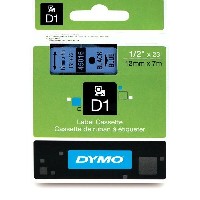 Dymo Original DirectLabel-Etiketten schwarz auf blau 45016