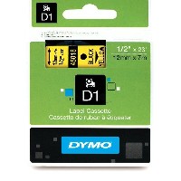 Dymo Original DirectLabel-Etiketten schwarz auf gelb 45018