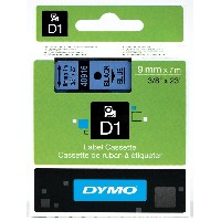 Dymo Original DirectLabel-Etiketten schwarz auf blau 40916