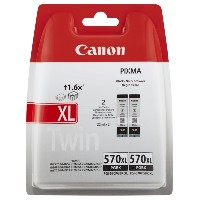 Canon Original Tintenpatrone schwarz High-Capacity pigmentiert Doppelpack Blister mit Sicherheitsband 0318C010